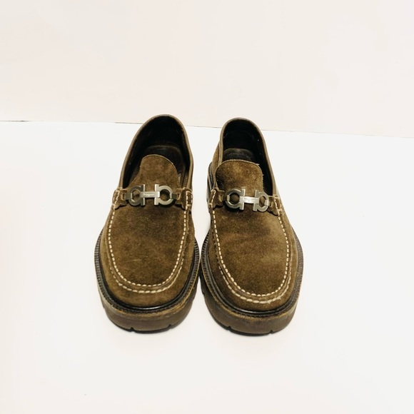 Salvatore Ferragamo Gancini Suede‎ Loafers main image 5